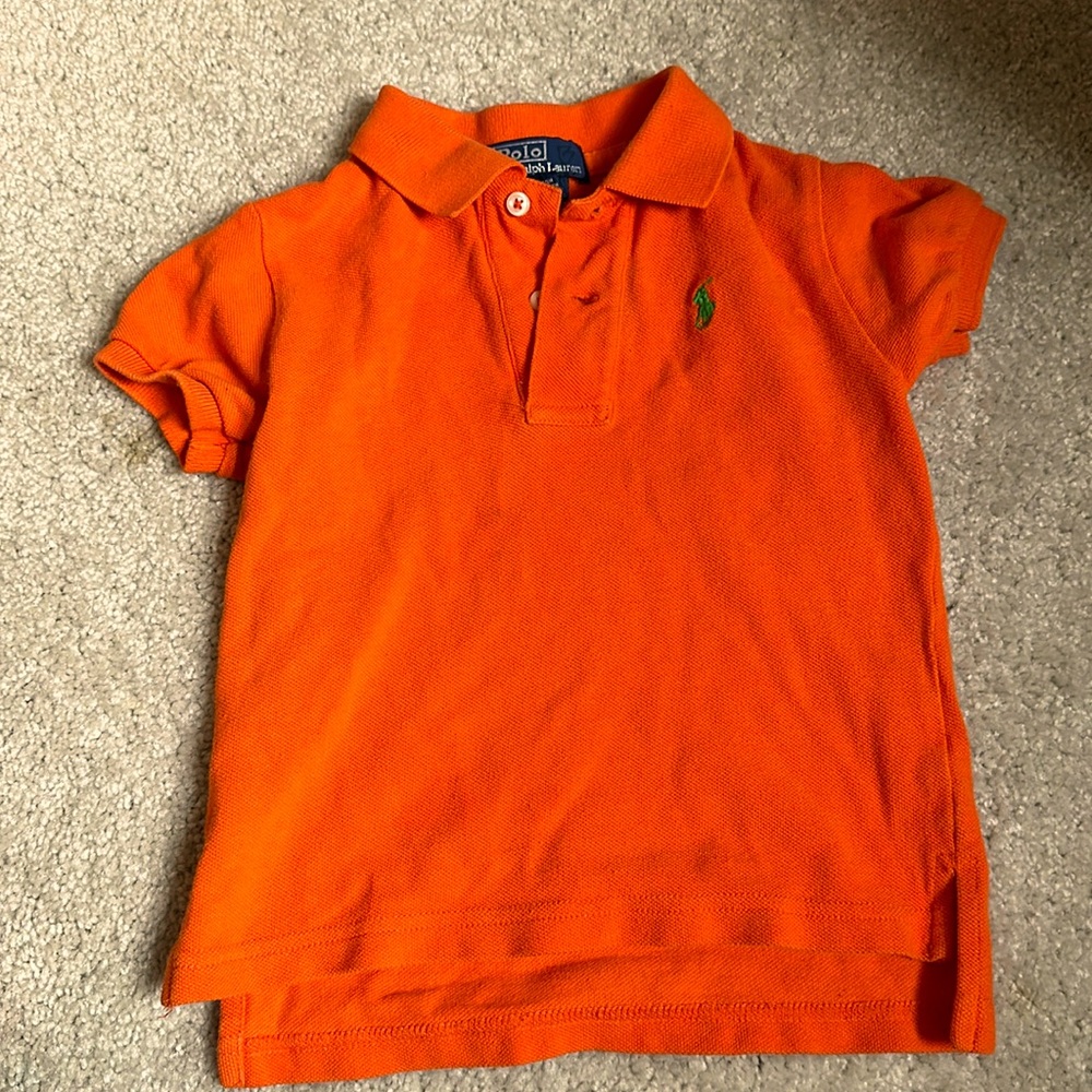 Ralph Lauren beautiful orange polo 12m